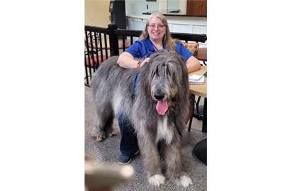Donna and her dog Albus